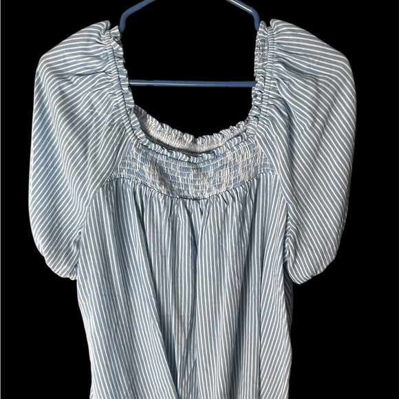 Torrid Striped Blue Women's Top - Picture 1 of 5